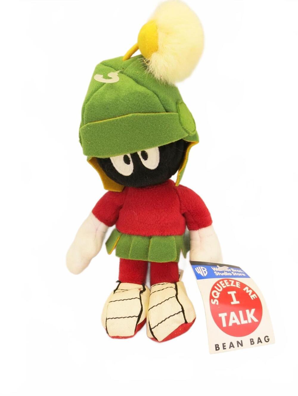 Vintage Marvin The Martian Plush Toy 1990's Looney Tunes Marvin the Martian 11"